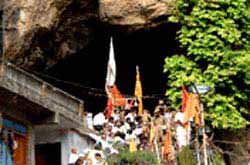 A view of Pilgrims after the Holy Darshan.